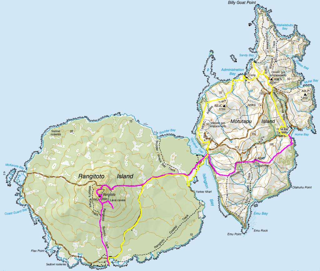 Motutapu  and Rangitoto Islands